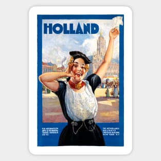 Vintage Travel Poster The Netherlands Holland Sticker